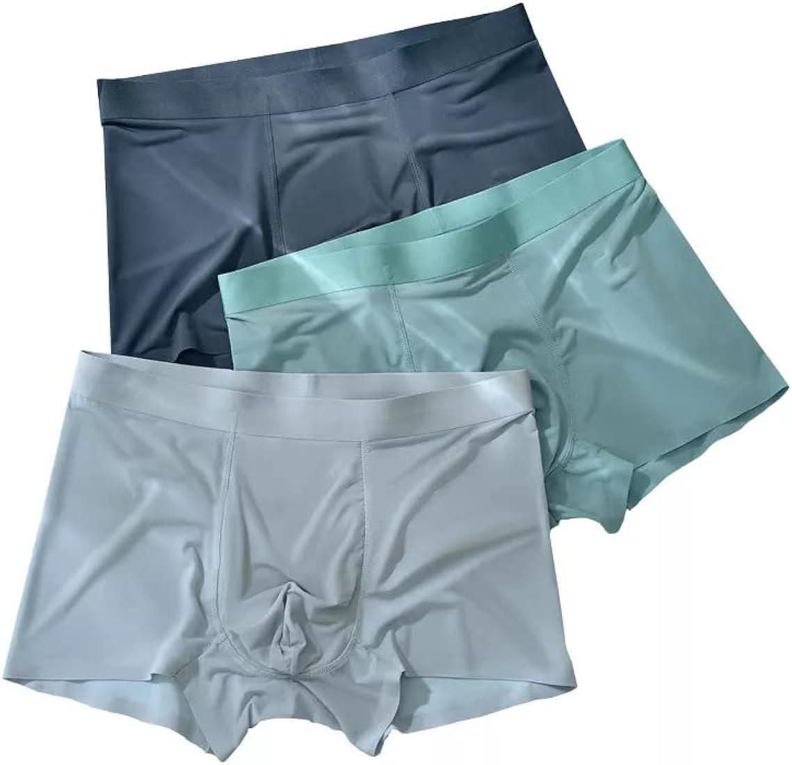 Men's Ice Silk Briefs Boxers Underwear (Pack of 5)