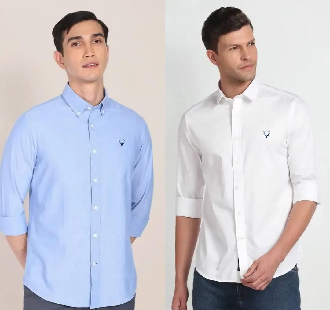 Allen Solly Full Sleeves Slim Fit Casual Shirt Pack of 2