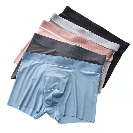 Men's Ice Silk Briefs Boxers Underwear (Pack of 5)