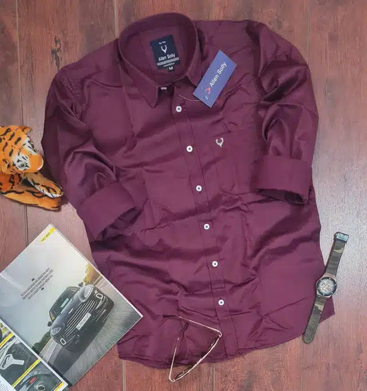 Full Sleeves Shirt for Men (Wine)