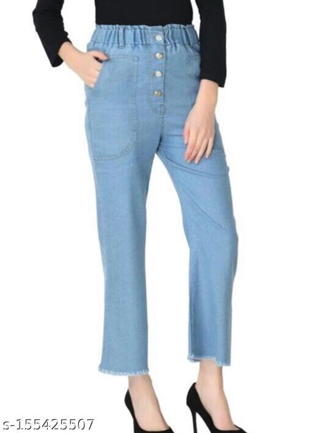 Denim Jeans for Women (Blue, 28)