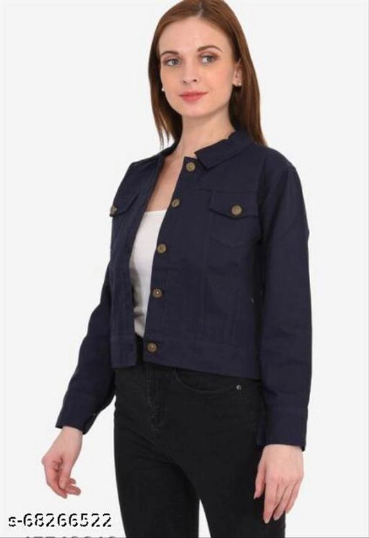 Denim Jacket for Women (Blue, S)