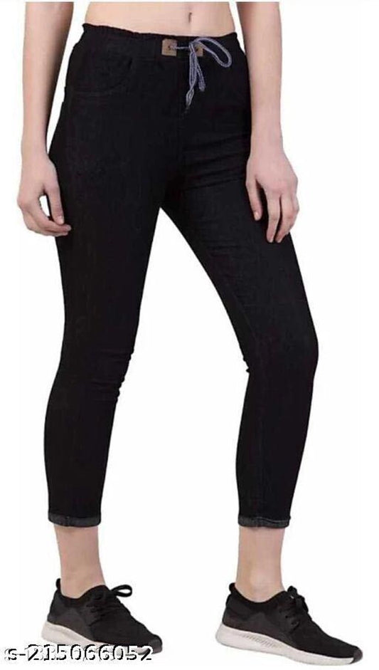 Denim Jeans for Women (Black, 26)